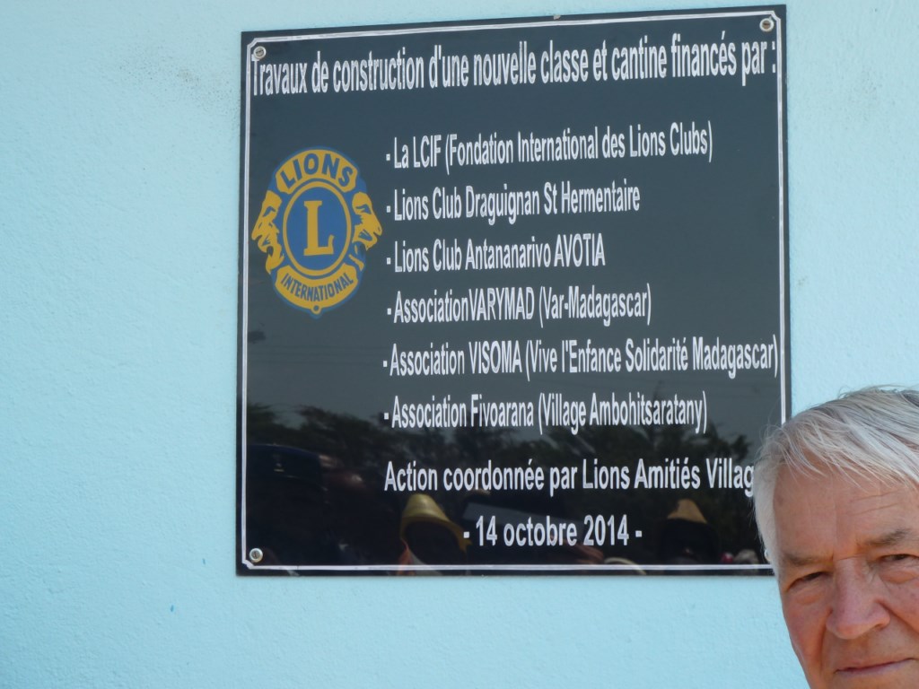 Lions Club Draguignan Classe Madagascar